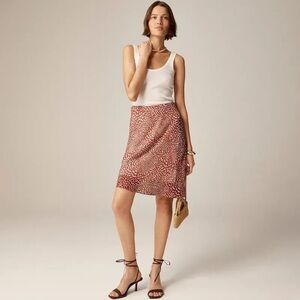 J Crew Collection Gwen layered slip skirt in Strawberry Swirl Nwt Size S